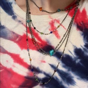 Layered Gemstone Necklace